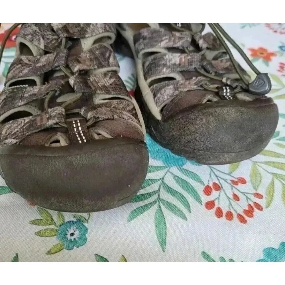 Keen Newport H2 Camo Waterproof Brown Outdoor Sandals 1022136 Men's Size 9